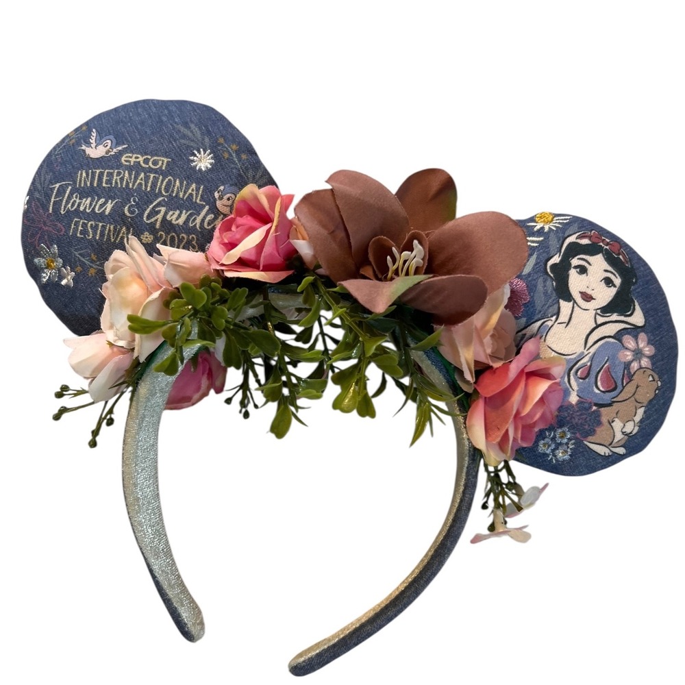 Epcot International Flower & Garden Festival 2023 Snow White Floral Minnie‎ Ears